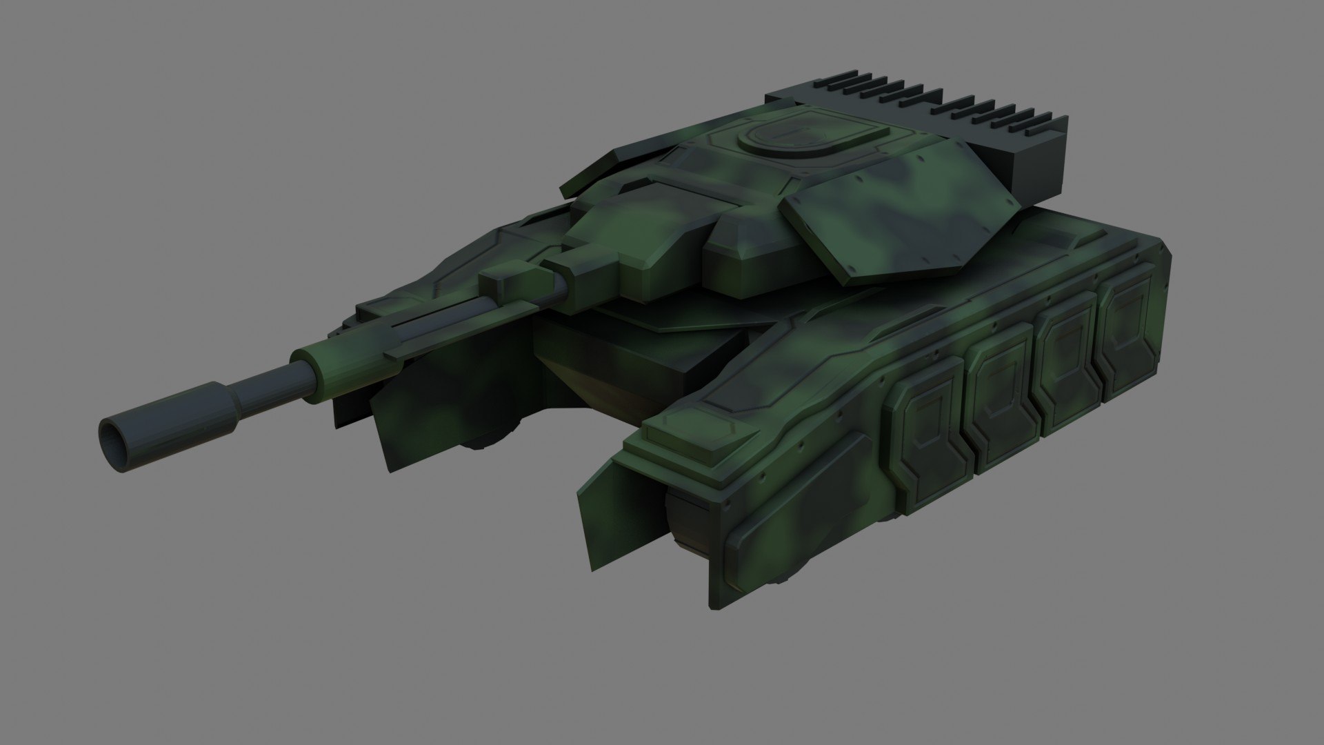 3D Sci-Fi Military Tank - Low Poly - Game Ready - PBR - TurboSquid 1936127