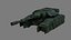 Tanque militar de ciencia ficción - Low Poly - Listo para el juego - PBR