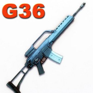 g assault rifle 3d model