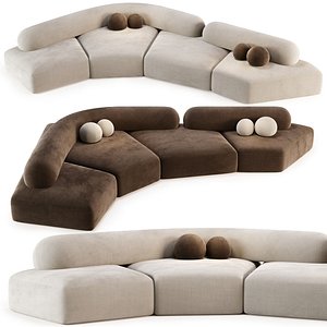 3D On The Rocks Sofa model