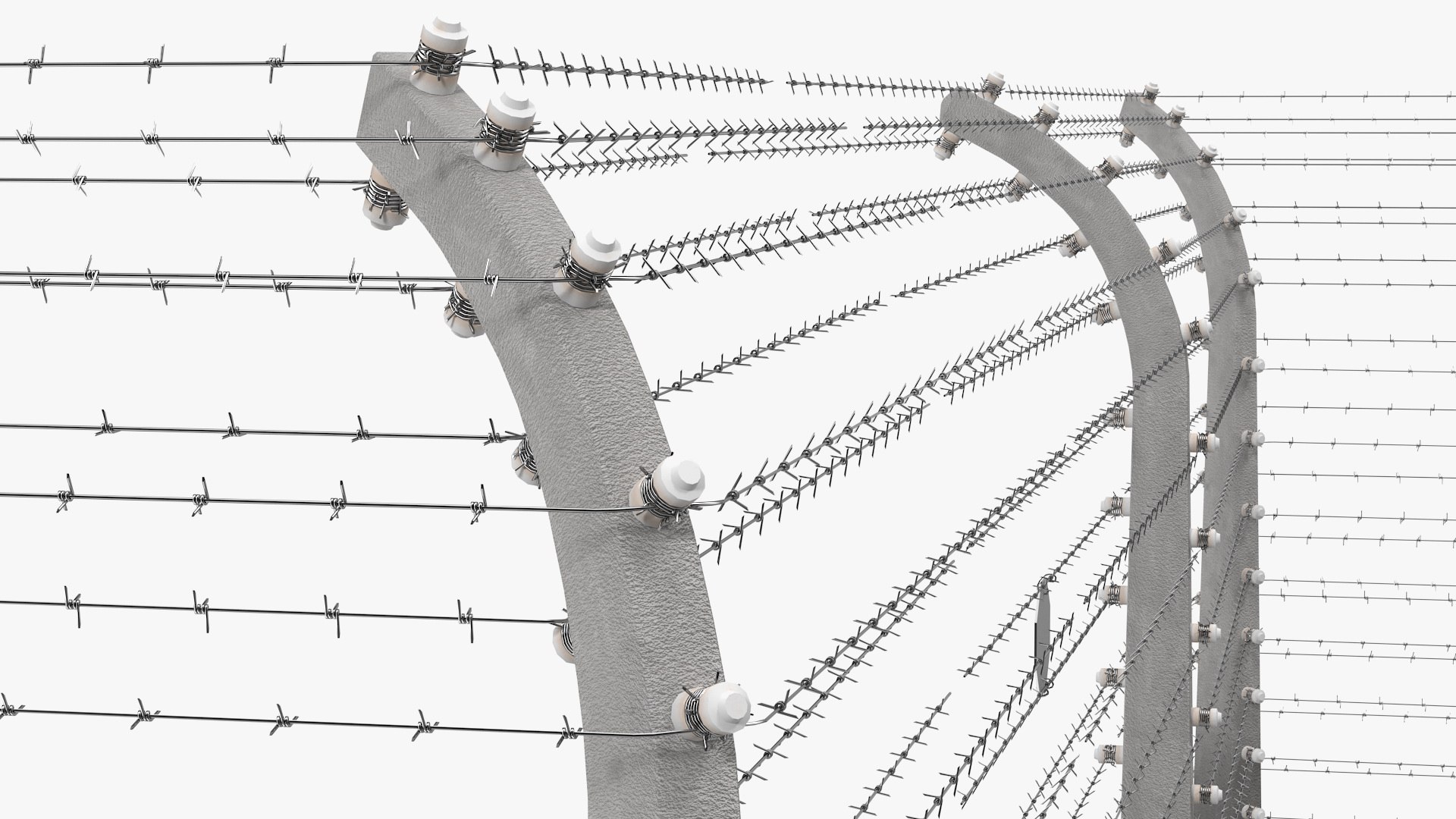 3D model electric barbed wire fence https://p.turbosquid.com/ts-thumb/gj/aFFGvV/49uTuwAT/electricbarbedwirefencesectionsvray3dmodel012/jpg/1587502962/1920x1080/fit_q87/6a7a500f460e209a9864af8a2f954bfa9d40542d/electricbarbedwirefencesectionsvray3dmodel012.jpg