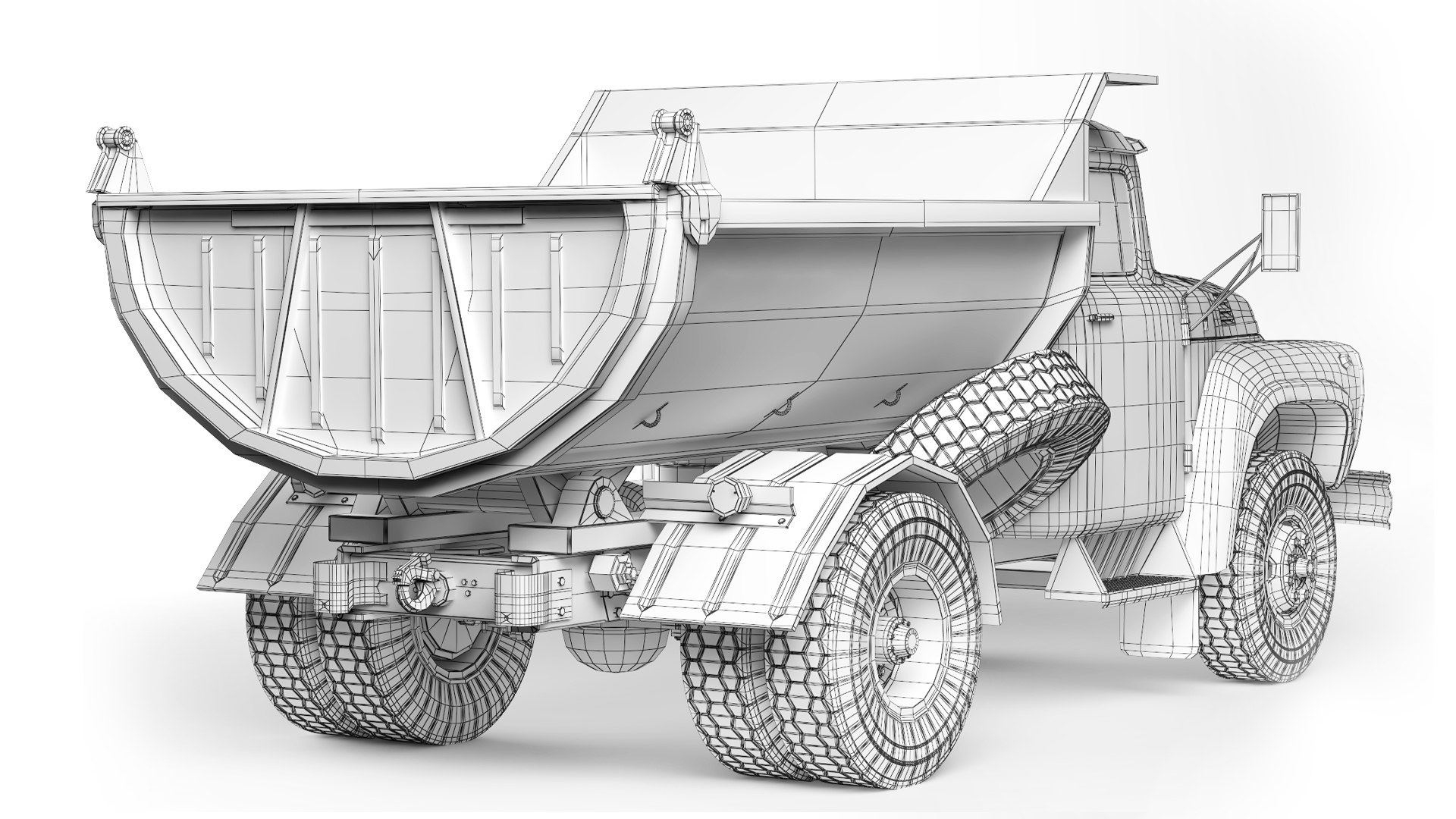 3504AVD ZIL-MMZ-555 dump truck (older grill version), model kit