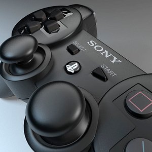 PS3 Joypad 3DS Max model + textures