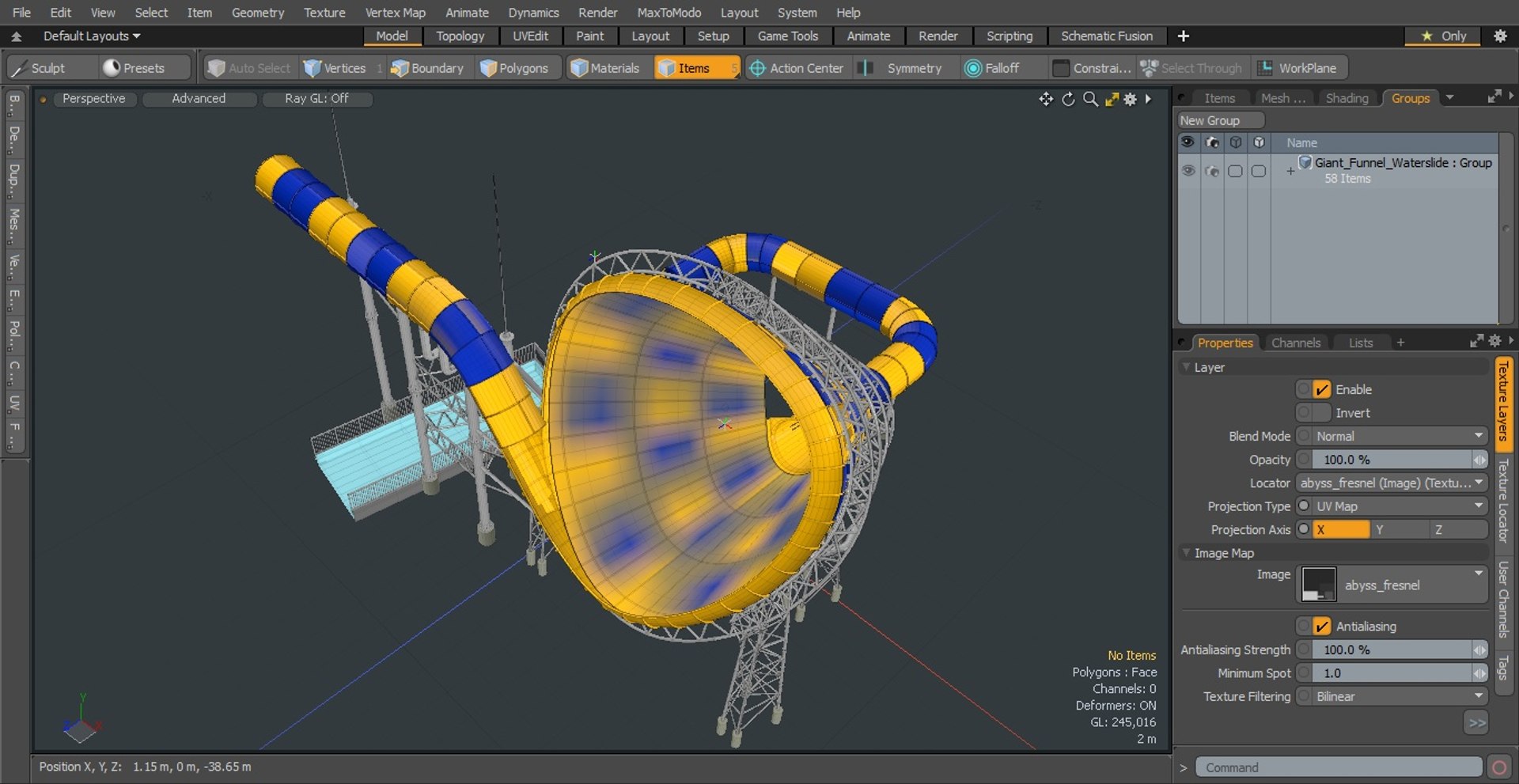 3D Giant Funnel Waterslide Water Slide Model - TurboSquid 1505583