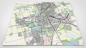 3D model Cityscape Suwalki Poland