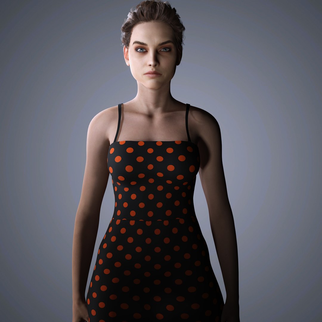 Barbara Palvin Character 3D Model Low-poly 3D Model - TurboSquid 2325365