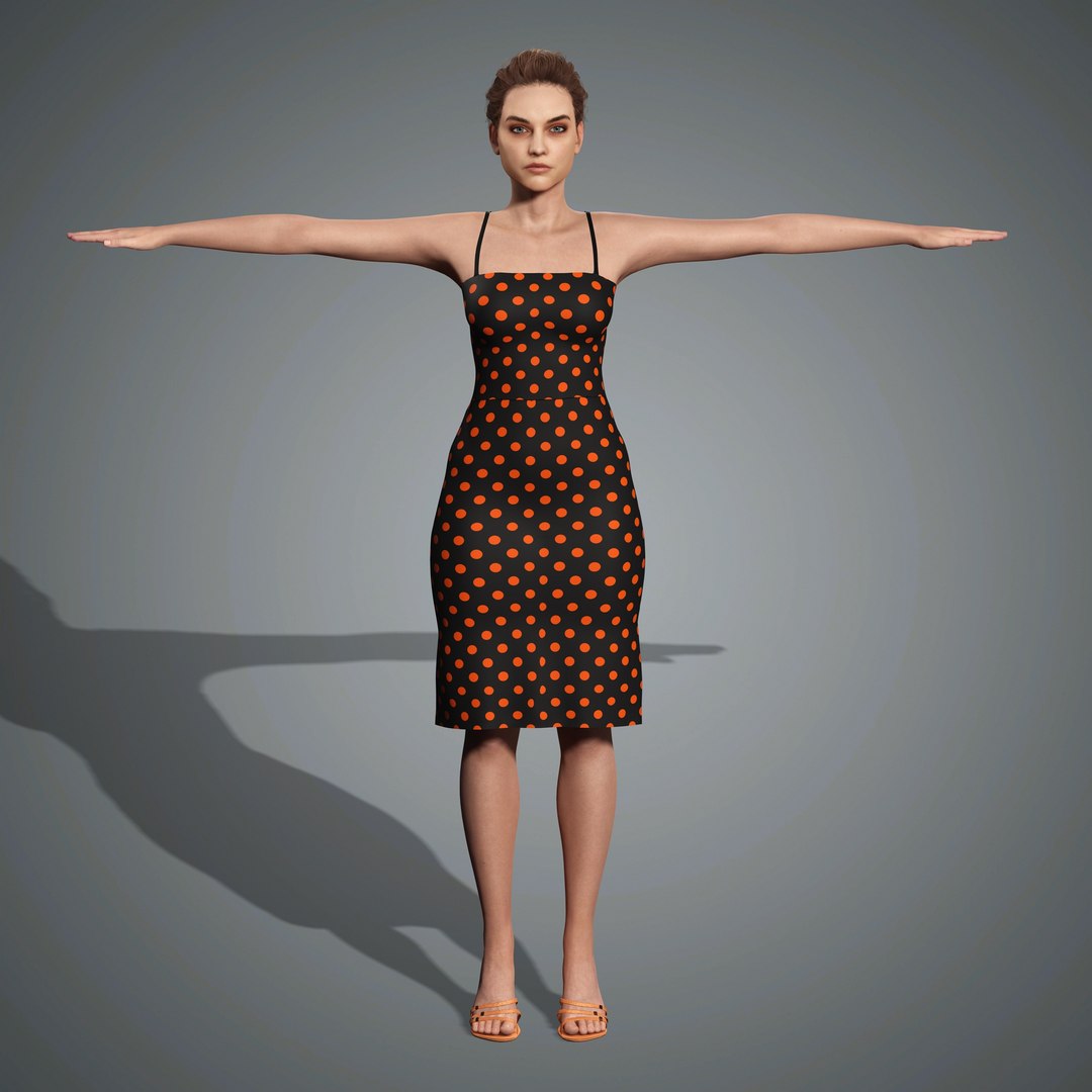 Barbara Palvin Character 3D Model Low-poly 3D Model - TurboSquid 2325365