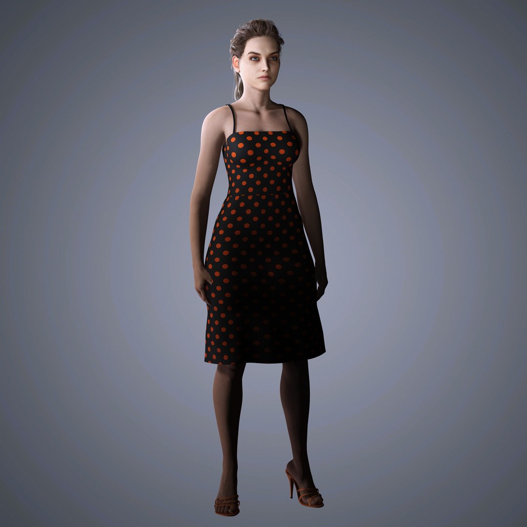 Barbara Palvin Character 3D Model Low-poly 3D Model - TurboSquid 2325365