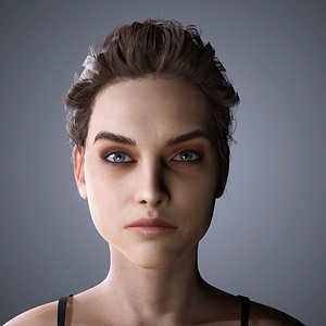 Barbara Palvin Character 3D Model Low-poly 3D model