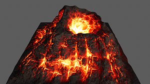 volcano 3D model