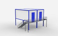 Container stairs 3D model