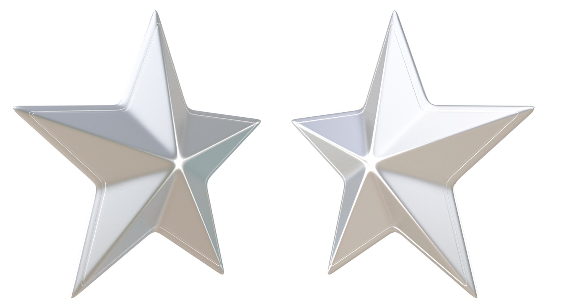 3d Model Silver Star