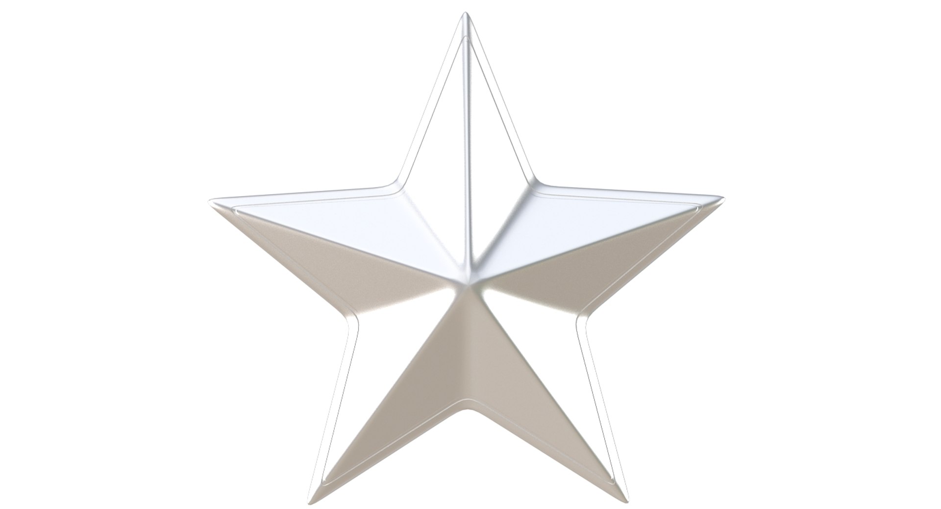 3d Model Silver Star