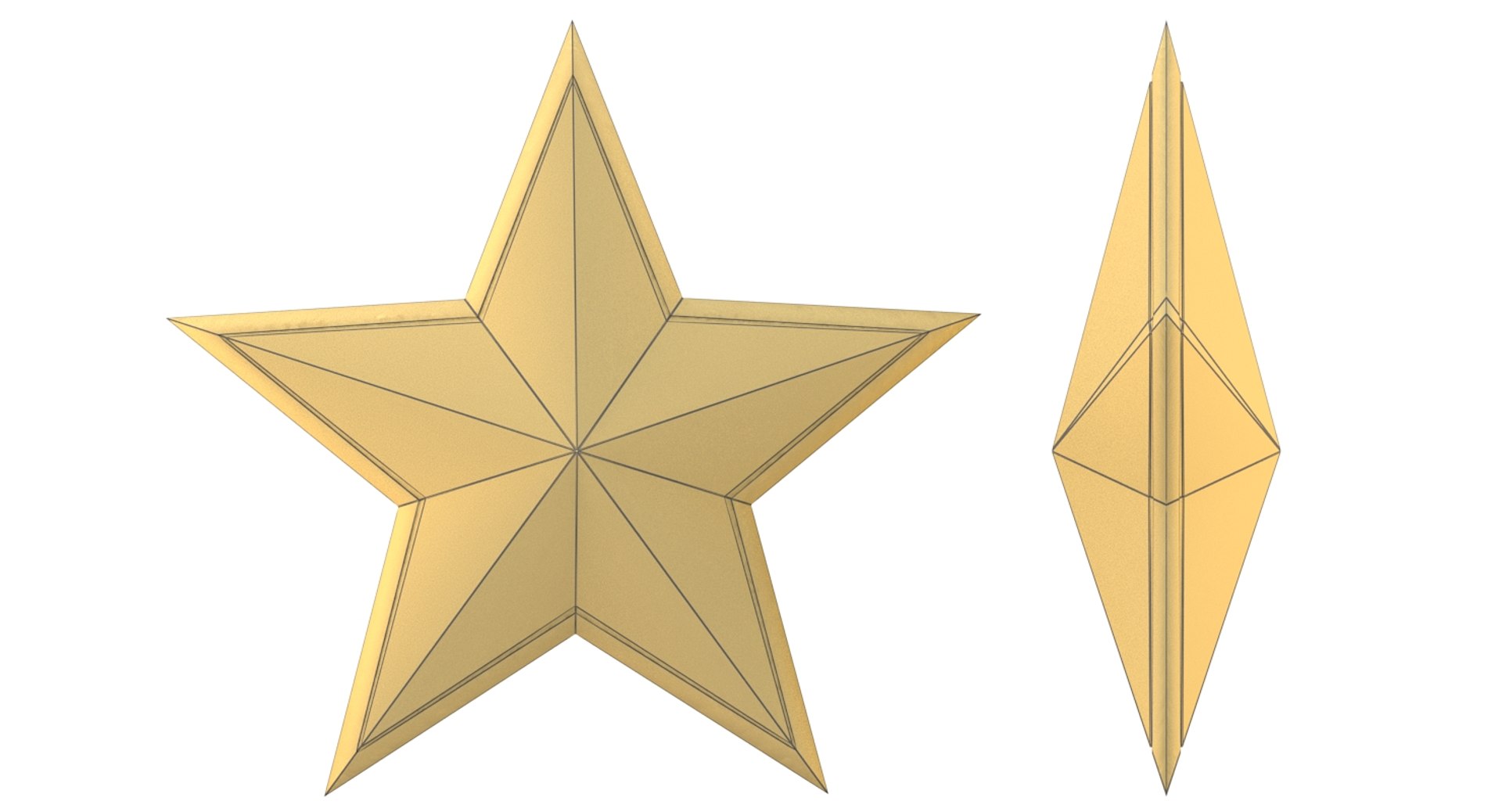 3d Model Silver Star