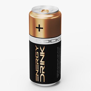 Energy Beverage Can Mockup 310ml 3D model