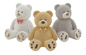 3D Teddy bear BLENDER 3D Model Cycles model