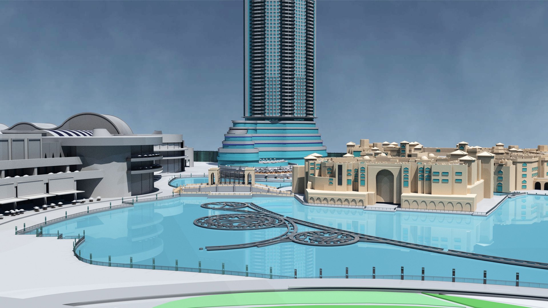 Burj Khalifa Tower 3D Model - TurboSquid 2066883
