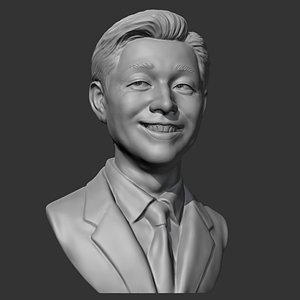 3D Salesman bust 3D print model