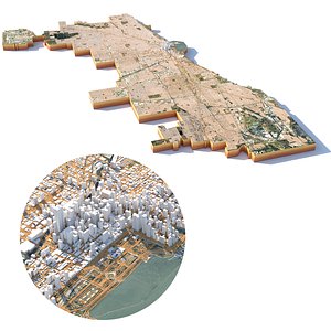 Chicago Terrain City 3D model