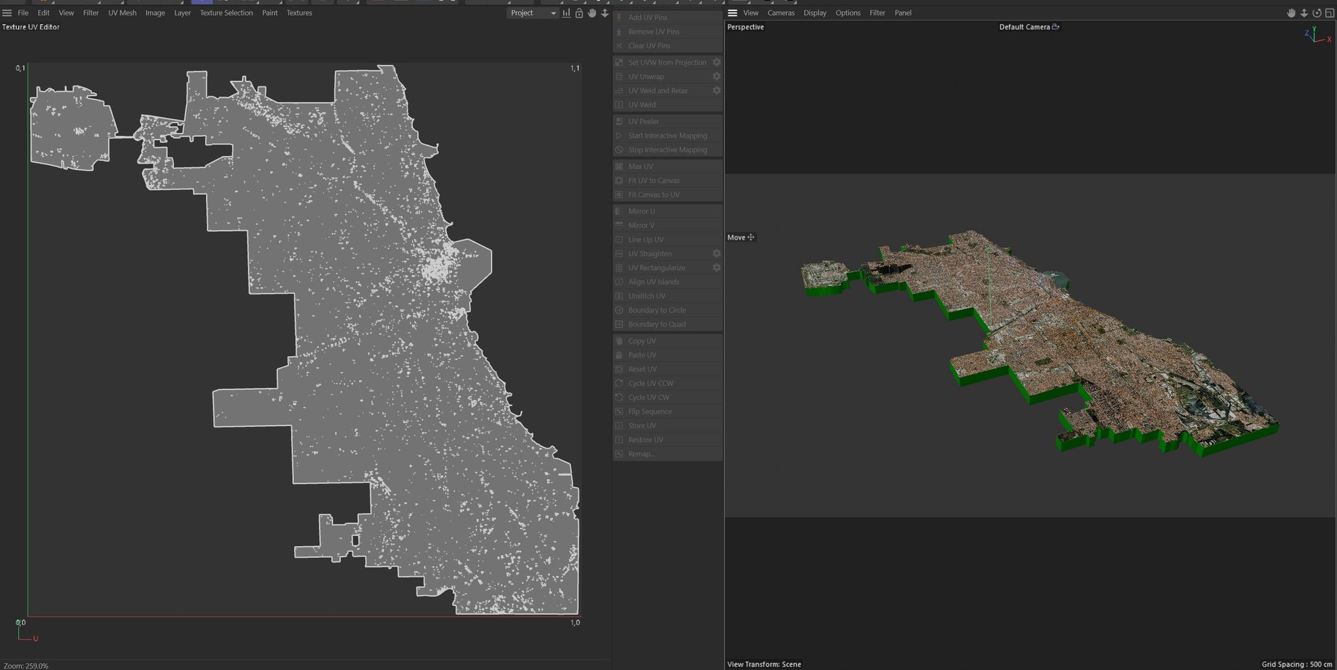 Chicago Terrain City 3D Model - TurboSquid 2427398