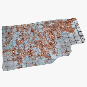 3D floor tiles yellow leaves