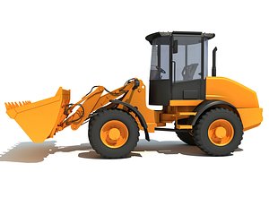 3D model wheel loader