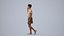 00279Denise011 - Adult Caucasian woman walking while calling carrying bag in summer casual attire