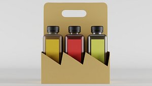 Supplement Bottle Pack 3D