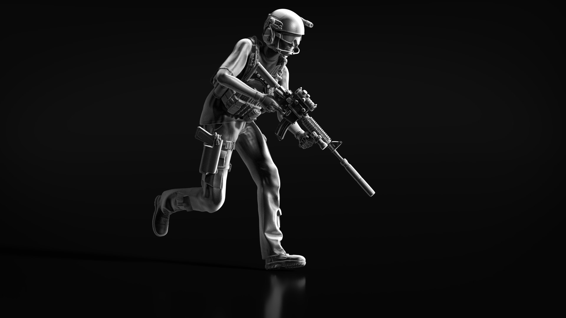 3D US Soldier Set 03 Model - TurboSquid 2170263