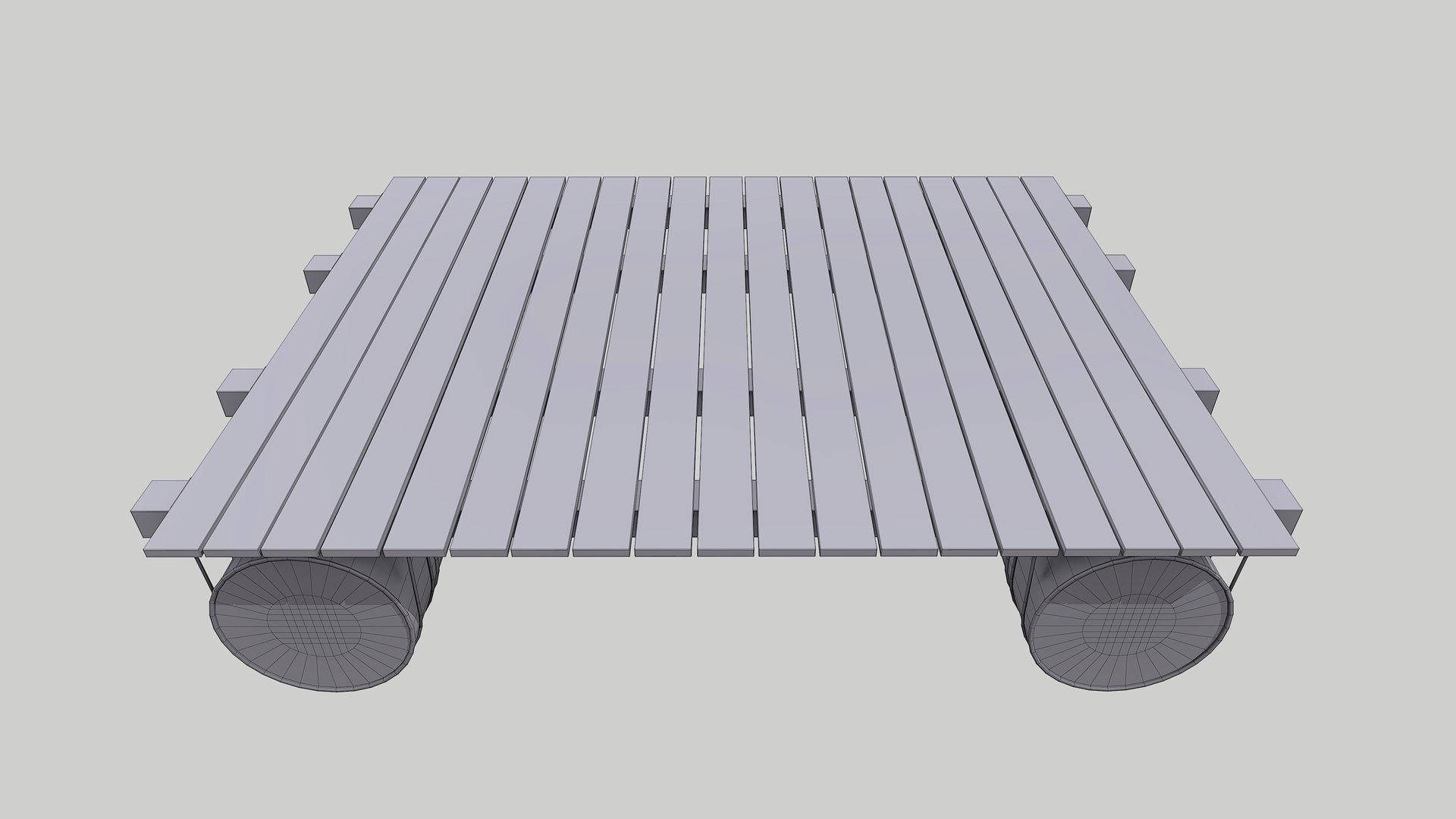 3D Wooden Raft V3 With Pbr 4K 8K Model - TurboSquid 1730042
