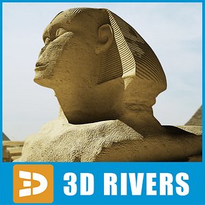 3d great sphinx model