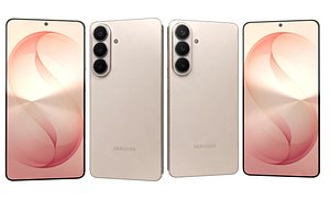 3D Samsung Galaxy S26 Pink Gold And S26 Plus Pink Gold