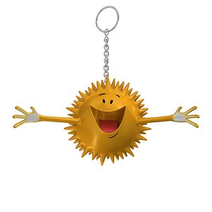 3d happy star smiley