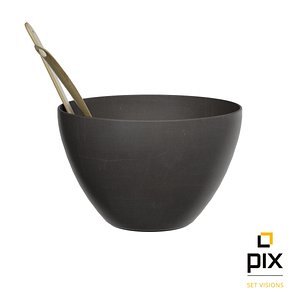 3d model of bowl utensils