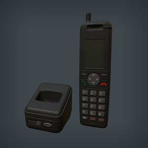 wireless phone base 3D model