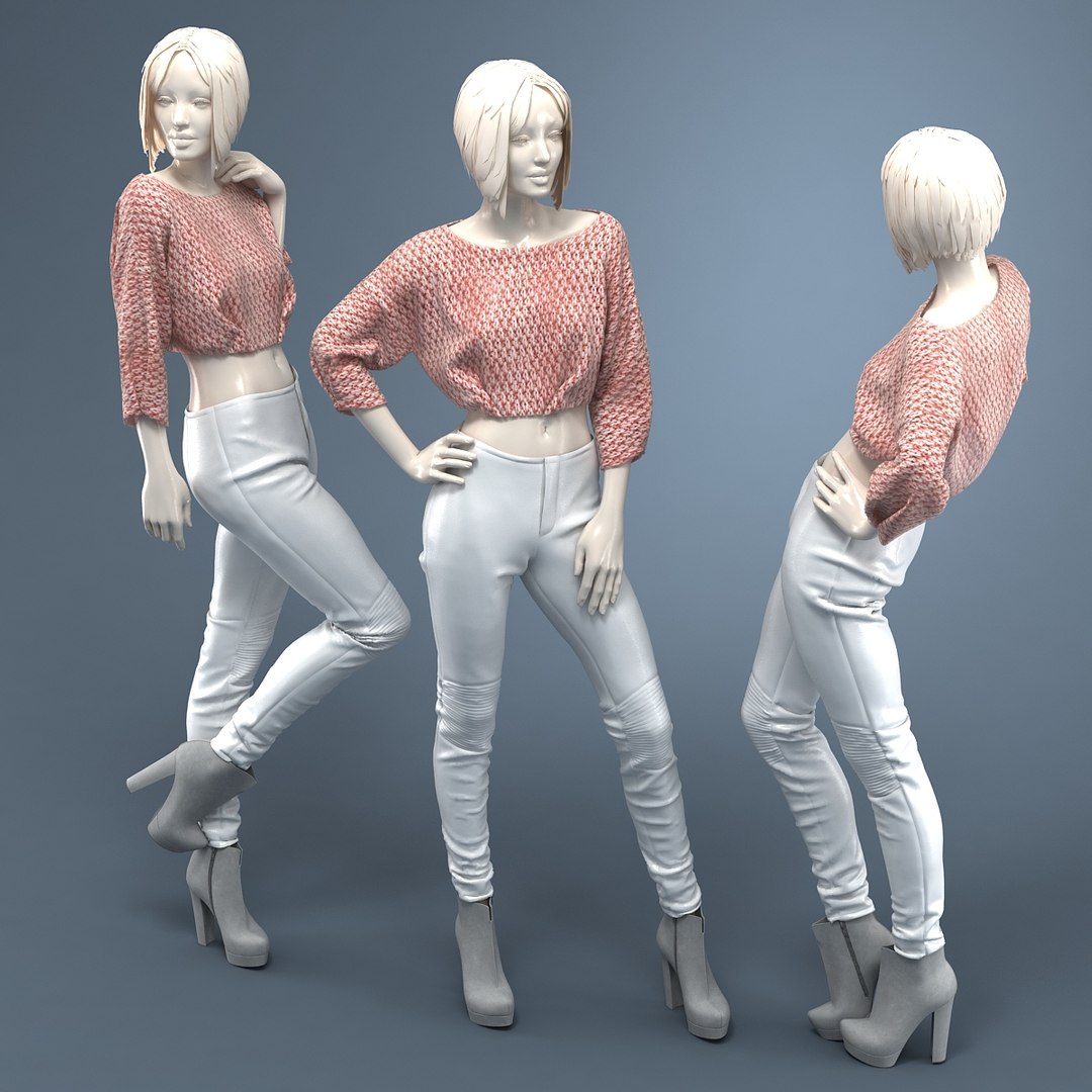 Leather Pants 3D Model - TurboSquid 1222338