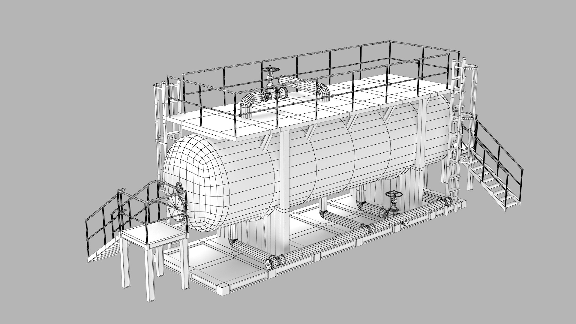 Refinery Desalter 3D Model - TurboSquid 1495988