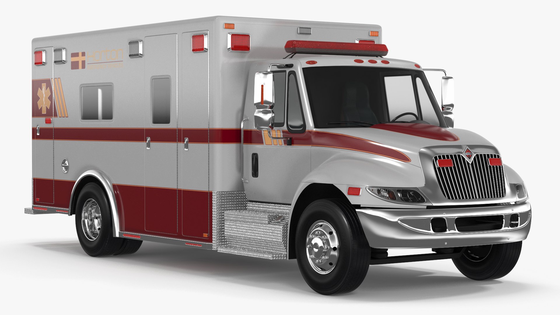International Durastar Ambulance 3D model preview
