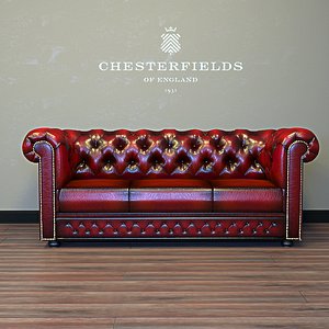 Chesterfield Classic 3 Seat Sofa (3 colors)