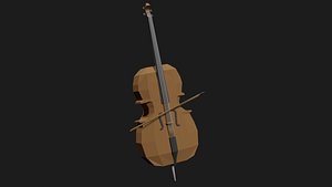 3D Lowpoly Cello