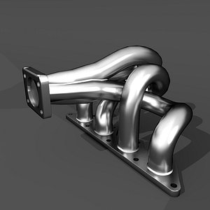 exhaust manifold 3d obj