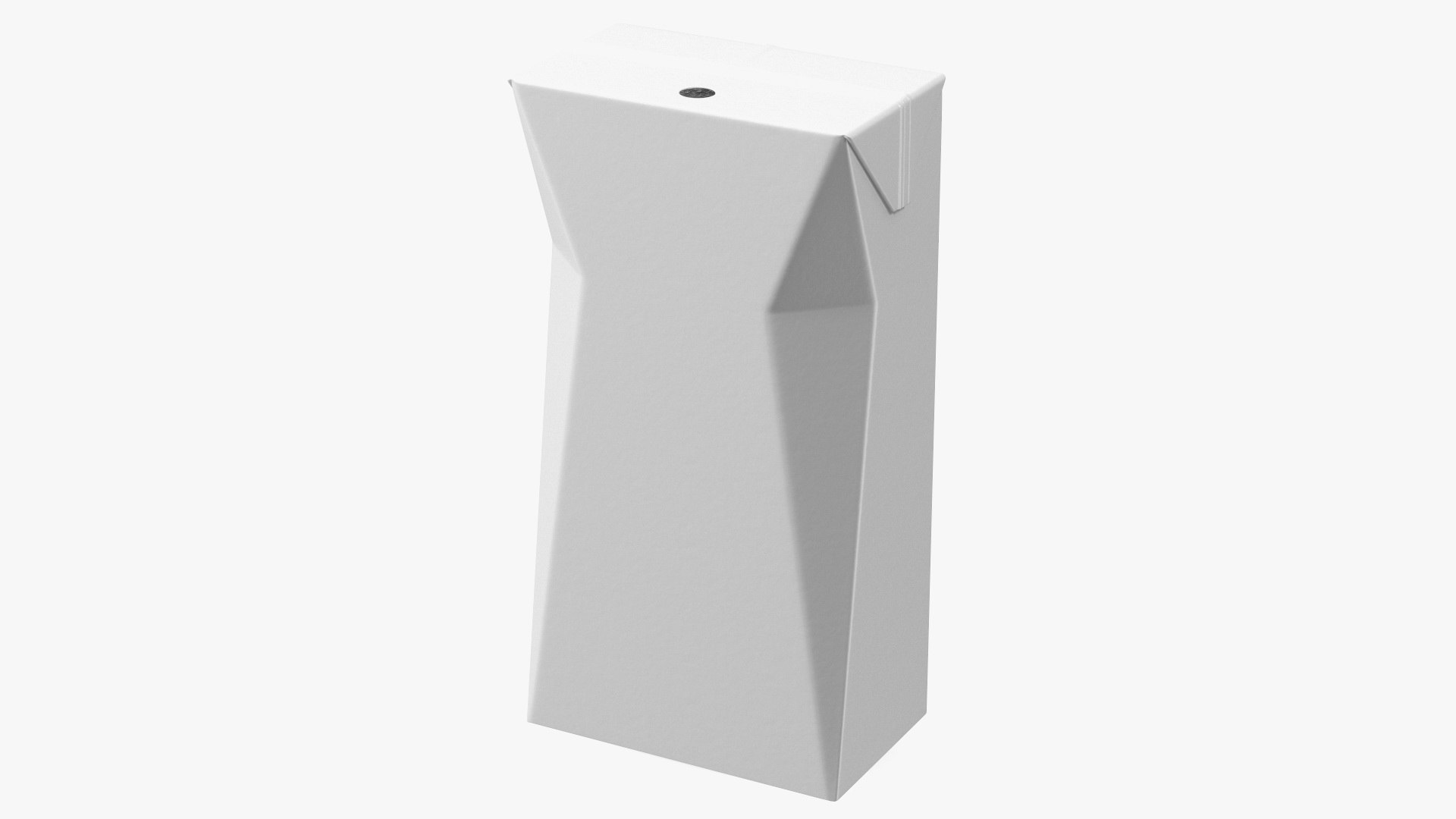 Small Aseptic Carton with Straw Hole 3D model preview