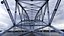 Pont en arc traversant en acier