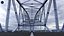 Pont en arc traversant en acier