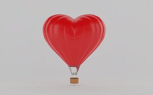 Hot air balloon heart shape