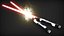 3d starkiller lightsabers model