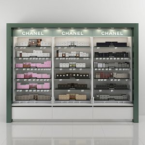 3D chanel perfume shelving model