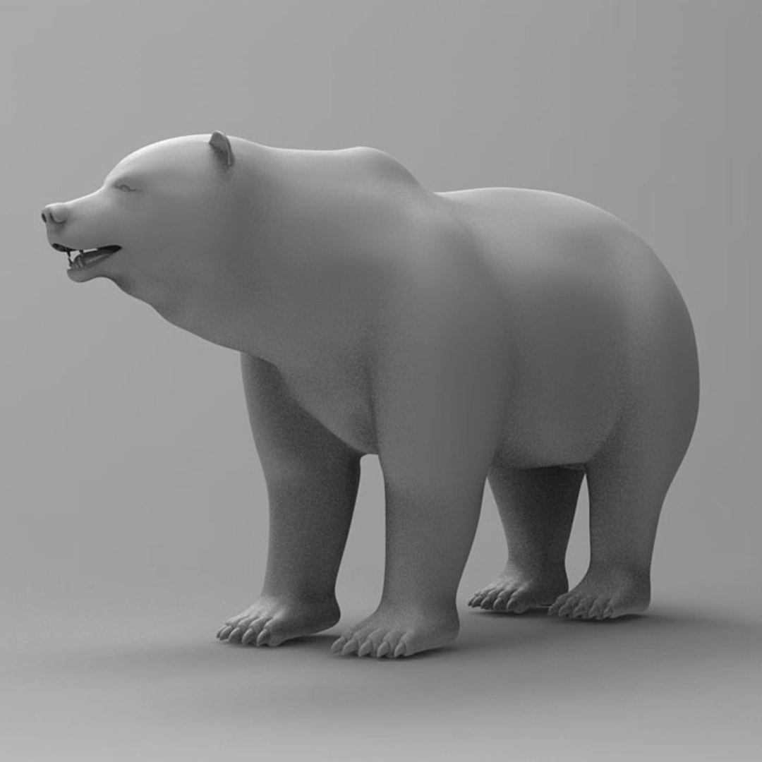 bearstatue bear statue 3d max