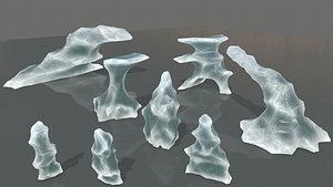3D ice iceberg model