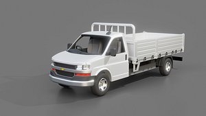 3D Chevrolet Express Cutaway Flatbed